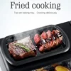 3 In 1 Home Breakfast Maker Coffee Frying Pan Bread -Black - Thumbnail Image 3