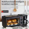 3 In 1 Home Breakfast Maker Coffee Frying Pan Bread -Black - Thumbnail Image 1